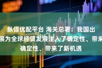 纵信优配平台 海关总署：我国出口创新发展为全球经贸发展注入了确定性、带来了新机遇